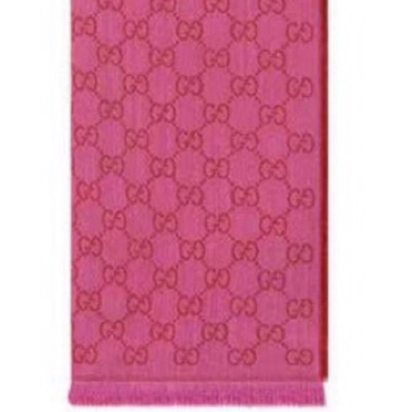 Gucci Accessories - New NwT Gucci pink monogram logo scarf